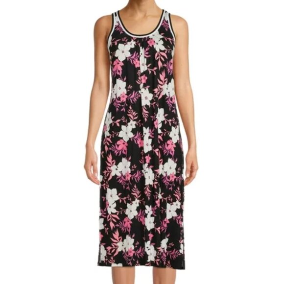 Secret Treasures Sleep Knit Sleeveless Midi Lounger Dress - Picture 1 of 15